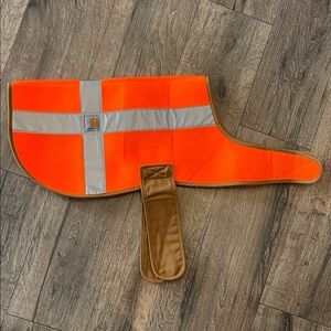 NWOT Carhartt Lg Dog Safety Vest Blaze Orange Reflective Adjustable PX0342